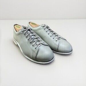 Vintage Rare Hyde Bowling Shoes Mens 9 Beige Leather 1970s Retro Athletic